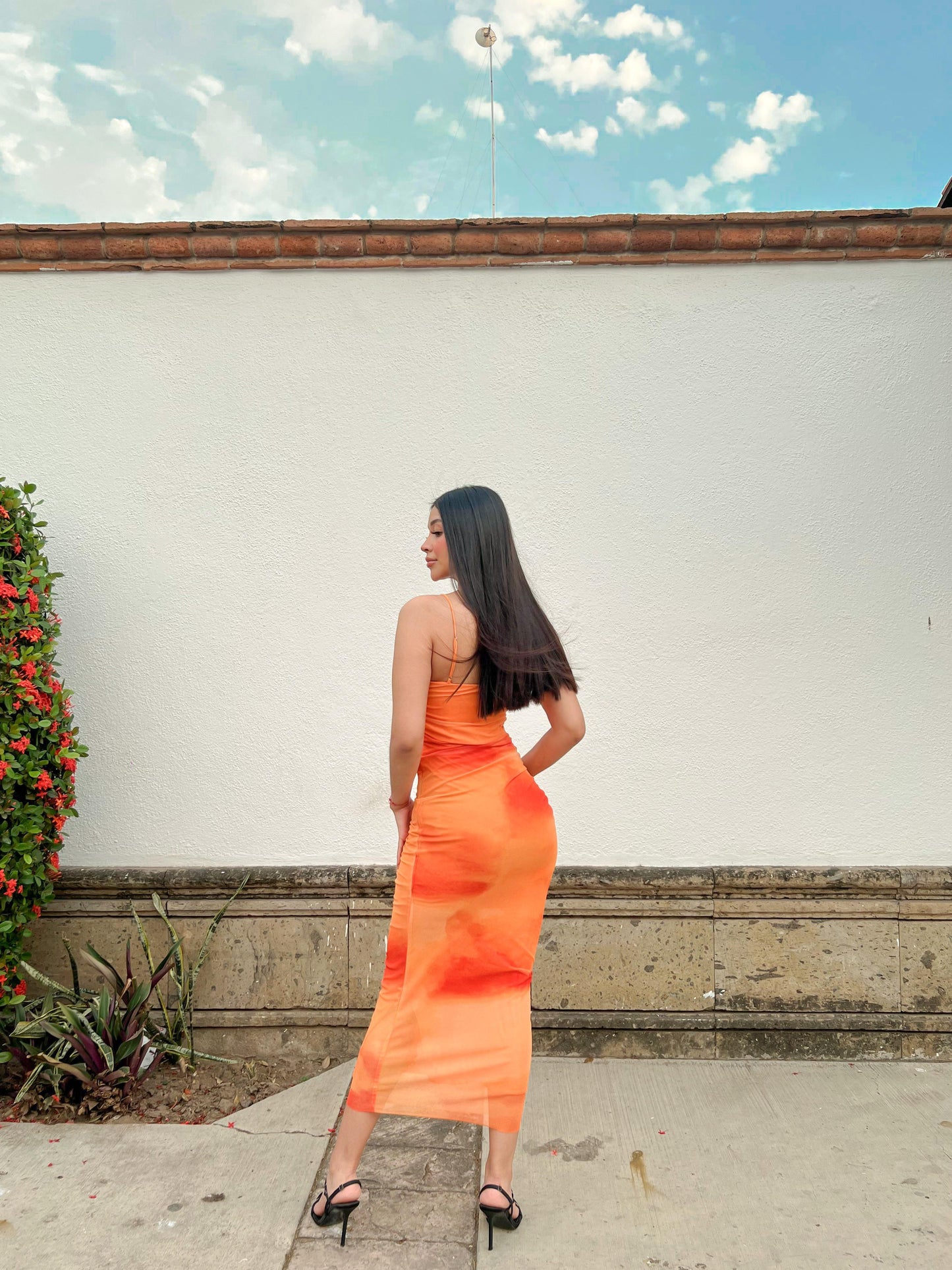 Vestido Lilia naranja