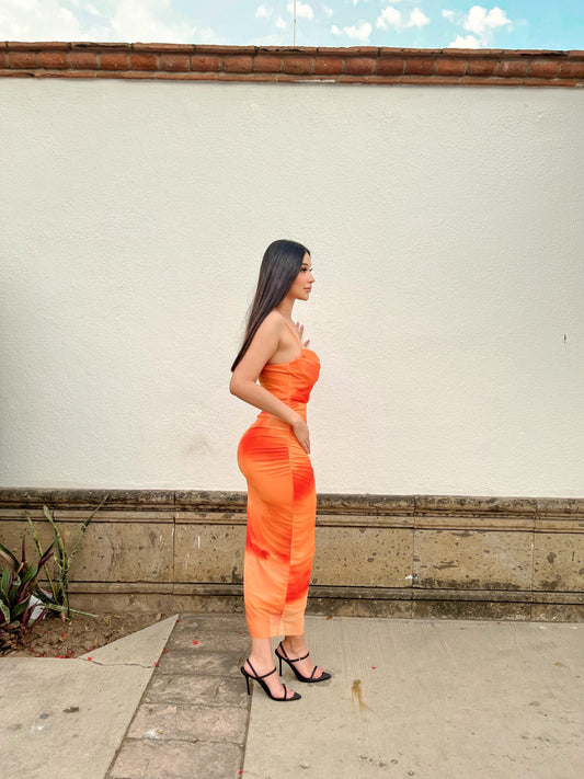 Vestido Lilia naranja