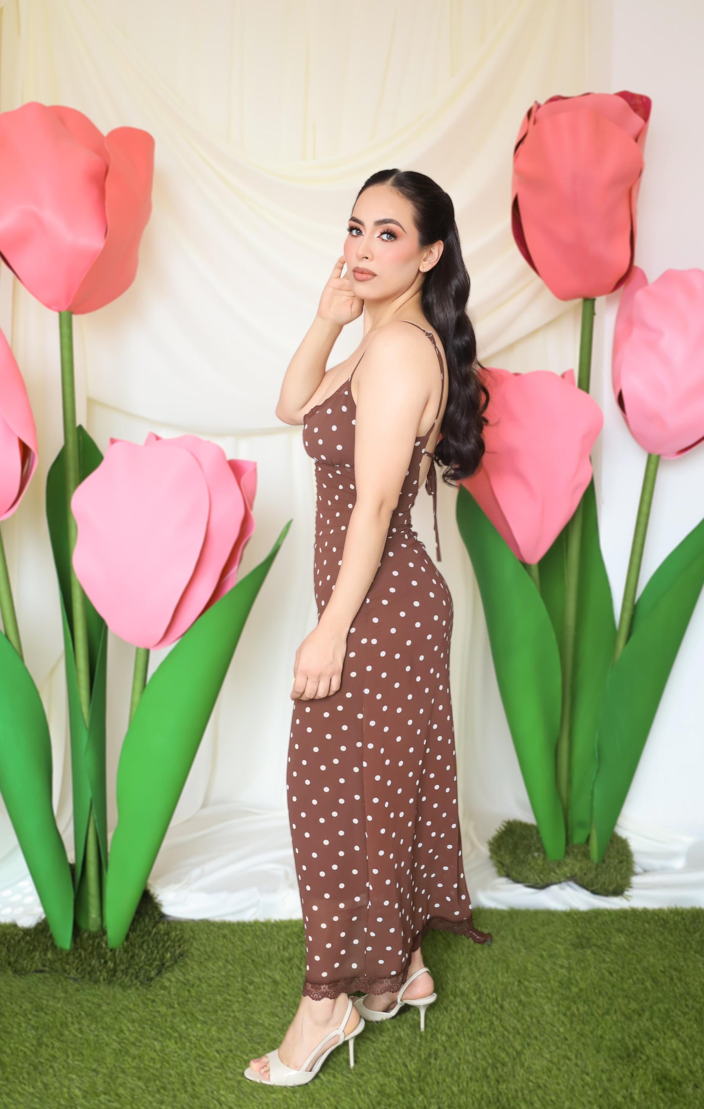Vestido Samantha café