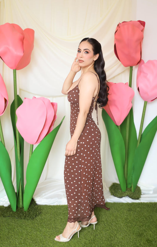 Vestido Samantha café