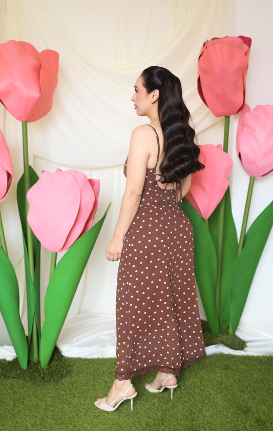 Vestido Samantha café