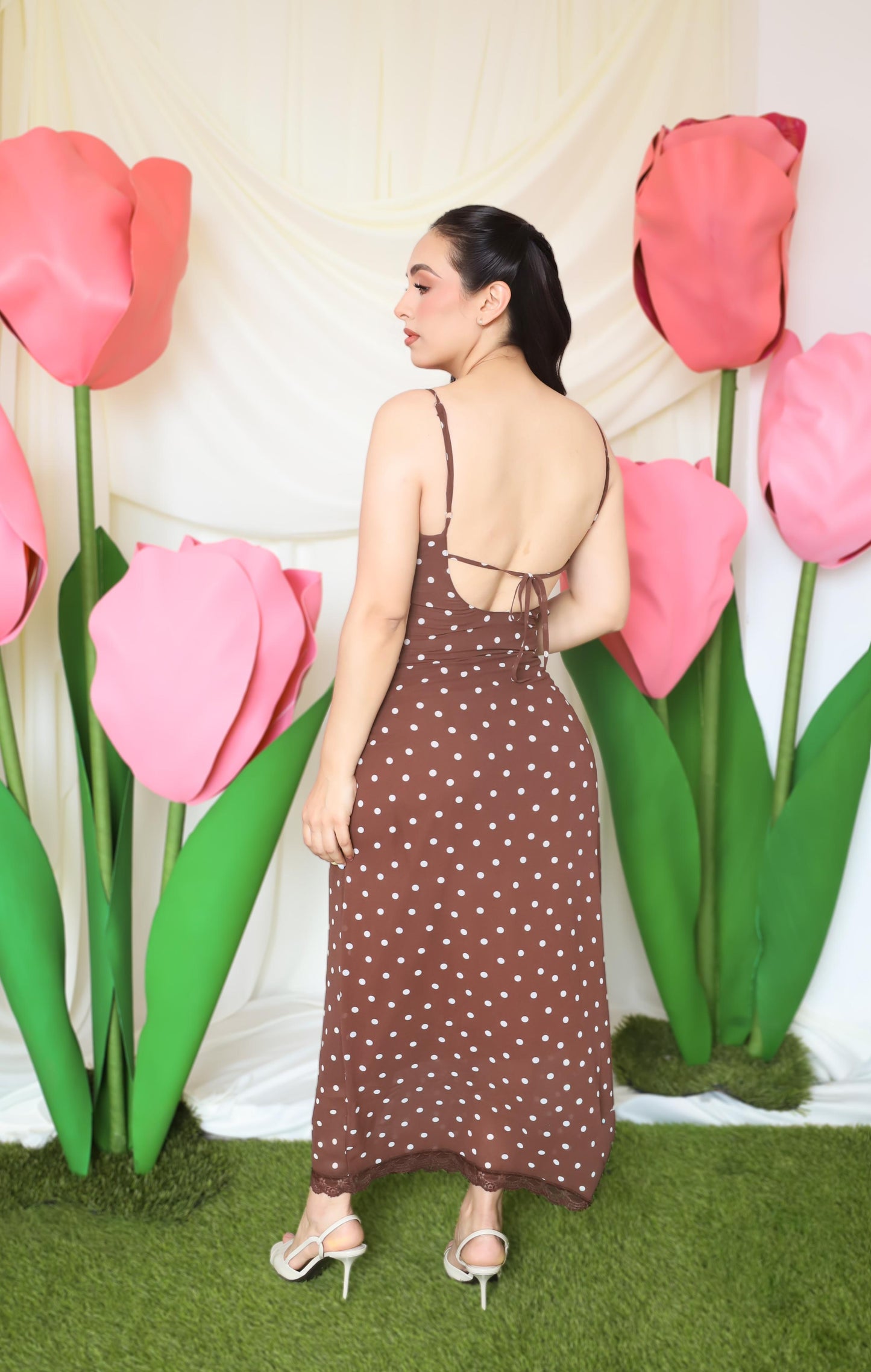 Vestido Samantha café